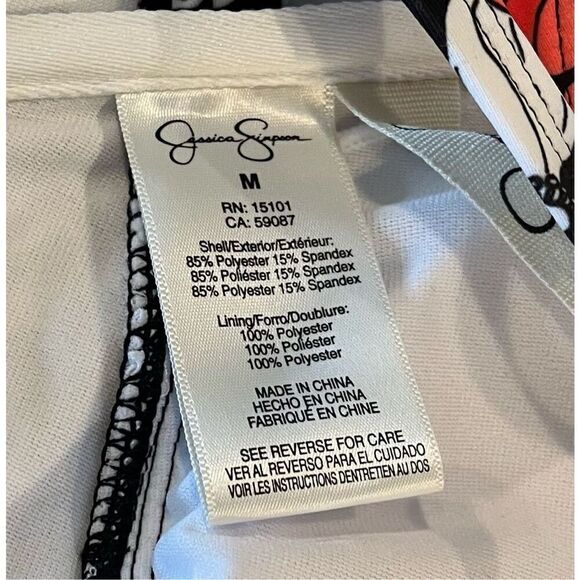 JESSICA SIMPSON Women's Adjustable Cropped Cami Bikini Top - Picture 7 of 7